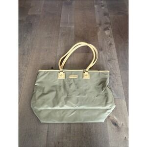 Hartmann Green Canvas Day Tote Leather Trim 16x10 – Used